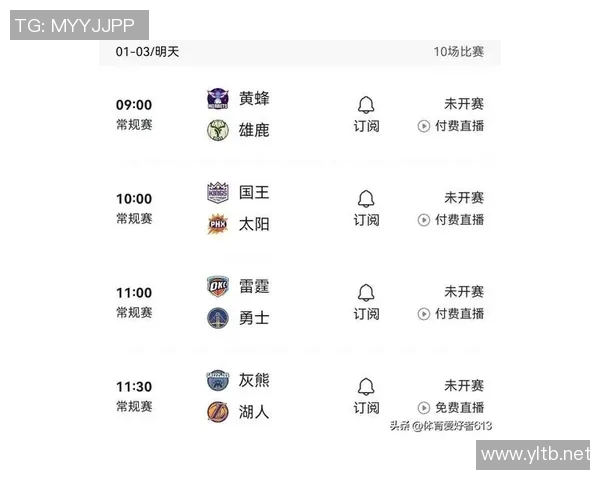 今天NBA比赛直播安排查询及观看指南